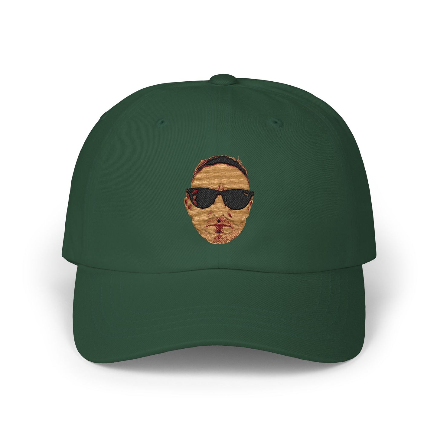 JIBB Cap with Sunglasses Face Embroidered Patch – Cool Retro Baseball Hat